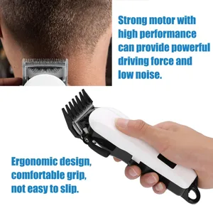 Wireless Hair Clipper Steel Blade Strong Motor Limit Comb Ergonomic Design USB Charging 180 Min Working Time for Hair Cutting - JM18346-3