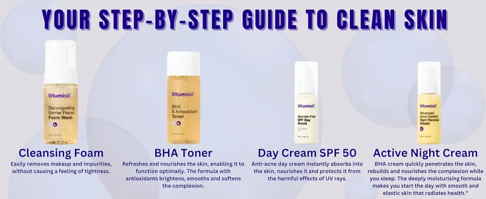Dermz Acne Treatment - Acne Cream SPF Face Protection Face wash & Toner - Set of 4 - acne face wash