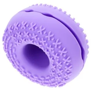 DRESSOOS Cleanser Brush Silica Gel Heating Cleaner Purple Makeup Brush Cleaner 8.3x8.3cm Purple - product information 7