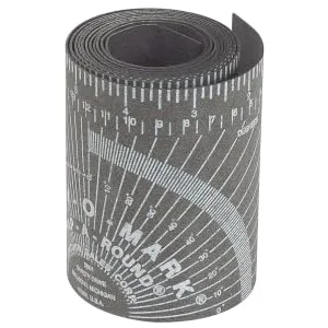 Jackson Safety Pipe Measure Tool  Wrap Around Tape, Flex Angle Measuring and Marking Gauge for 3to 10 Diameter, Large, Black, 14753 - Curv-O-Mark Wrap-A-Round Pipe fitters Inch Scale Gasket Material Cold Resistance Heat Resistant