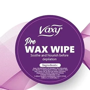 Pre & Post Wax Wipes Soothe and Nourish Skin Before and After Body Waxing. 20 Wipes  - Pre Wax Wipes