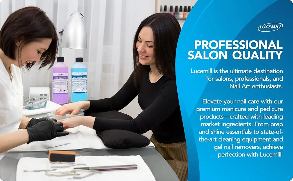 500ml Nail Polish Prep & Wipe + 500ml Gel Remover Set UV/LED Acetone Cleaner - product information 4