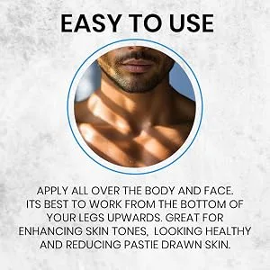 Fake Tan for Men - Clear Medium Shade Mousse - Aftershave Scented Self Tanner Tan Bronzer For Man by MANTAN - easy to use self tan for men
