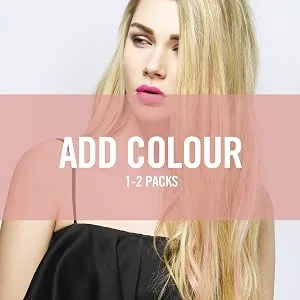 American Dream Human Hair Clip In Extension Set 18/45 cm/40 g 2/4/6 Mixed Dark Browns 3-Piece - AD-COLOUR