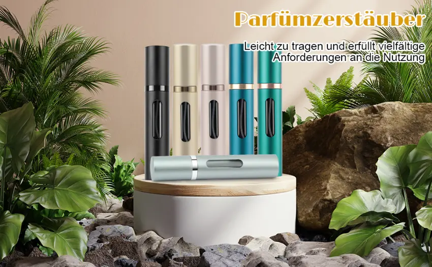 JAYZUUM Perfume Atomiser - Perfume Filler Refillable Perfume Atomiser for Travel Mini Portable Spray Bottle 8 ml (Blue) - Perfume Atomiser