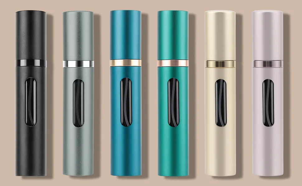 JAYZUUM Perfume Atomiser - Perfume Filler Refillable Perfume Atomiser for Travel Mini Portable Spray Bottle 8 ml (Blue) - Perfume bottle
