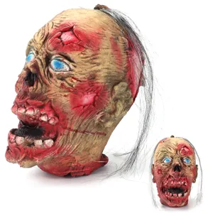 Halloween Mask Little Scary Reusable Insulation Latex Prop for Indoor Festival Theme Decoration - 1214210073511-2