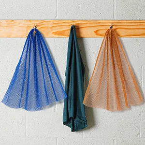 PROUSKY 2 Pieces African exfoliating net African Exfoliating Body Net African Sponge Exfoliating Net Exfoliating Sponge for Dead Skin (Brown Blue) - African Net African