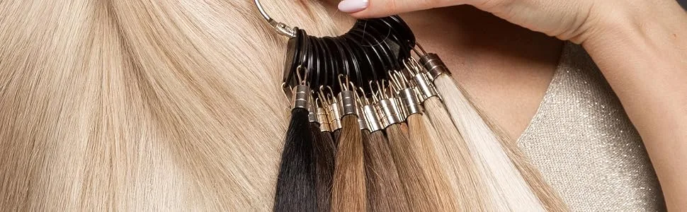 American Dream Quick-Fix Clip In Hair Extensions - 100% Human Hair Colour C102 -Champagne Blonde - COLOURS