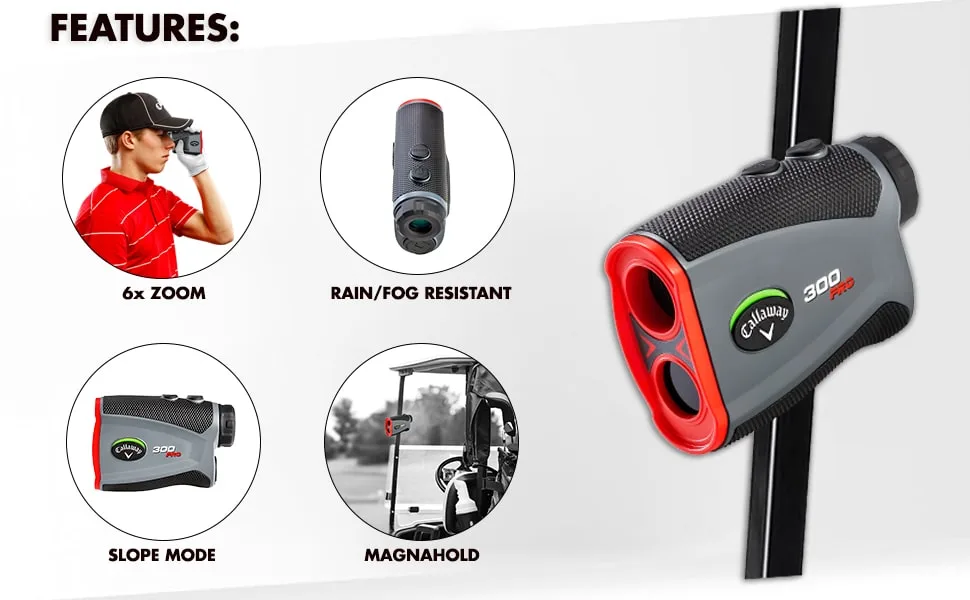 Izzo Golf Range Finders 300 Pro - Features Banner