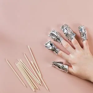 Apex Professional Glitter Gel Nail Polish UV CFL/LED Soak-Off Gel Polish 10ml (Base Coat) - Hand with Foils