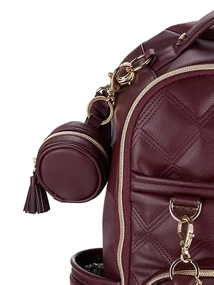 Itzy Ritzy Pacifier Case with Clip  Pacifier Charm Pod Includes Clasp to Easily Attach to a Diaper Bag or Purse Measures 2.5 in Diameter and Holds 2 Pacifiers, Leopard - itzy ritzy, itsy ritzy, its ritzy, itzy ritzy charm pod, pacifier pod, pacifier storage, charm pod