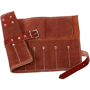 Dark Stag Professional Barber Leather Tool Storage Roll - For Hair Styling Scissors Razors Combs Brushes and More - Practical storage for protecting and transporting tools in distinguished style