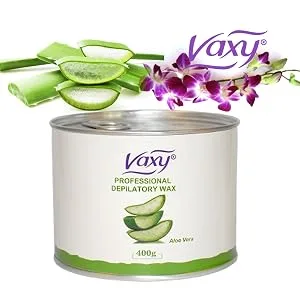 Vaxy Waxing Pots 400g Depilatory Wax Cream Salon Face Body Leg Hair Removal - vaxy