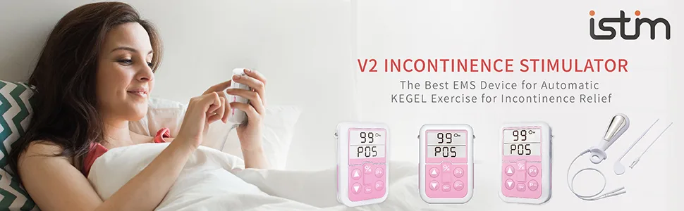iStim V2 Kegel Exerciser Incontinence Stimulator with Probe for Bladder Control and Pelvic Floor Exercise for Women and Men Electrical Muscle Stimulator (EMS) - banner