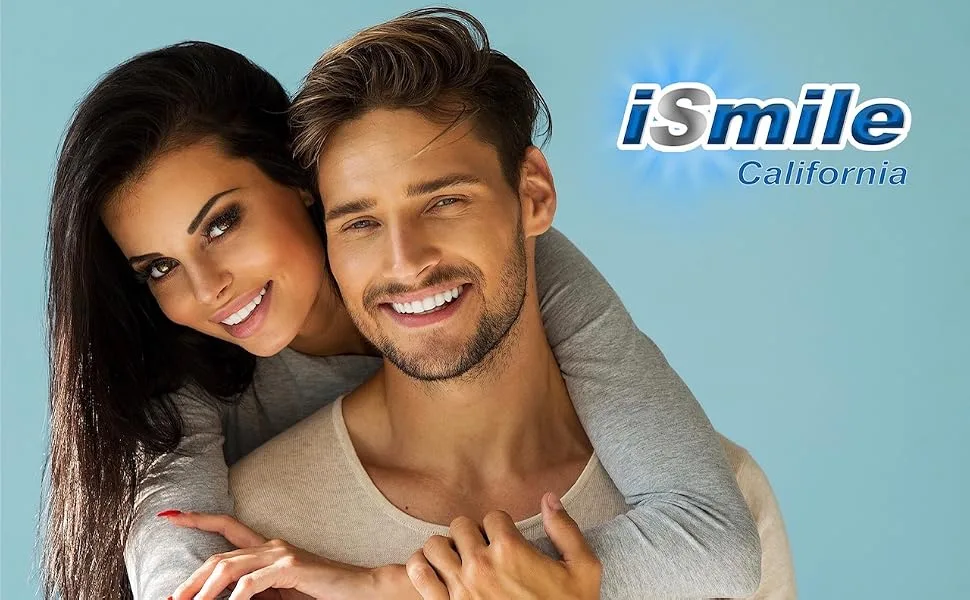 iSmile Teeth Whitening Kit with LED Light for Sensitive Teeth, RED & Blue Dual Lighting Technology Upgrade, Professional 35% Carbamide Peroxide & Desensitizing Gel - ismile hismile mysmile teeth whitening caliwhite california white light pen pens refills whiter