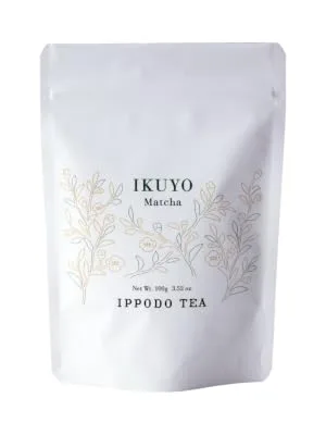 Ippodo Tea (Kyoto Since 1717) Ikuyo - Balanced Matcha (100g Resealable Bag) 3.52 Ounce (Pack of 1) - Ikuyo