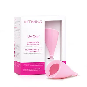 Intimina Lily Cup Size A - Thin Menstrual Cup, Period Cup With Up To 8 Hours Use - menstrual cup for heavy flow