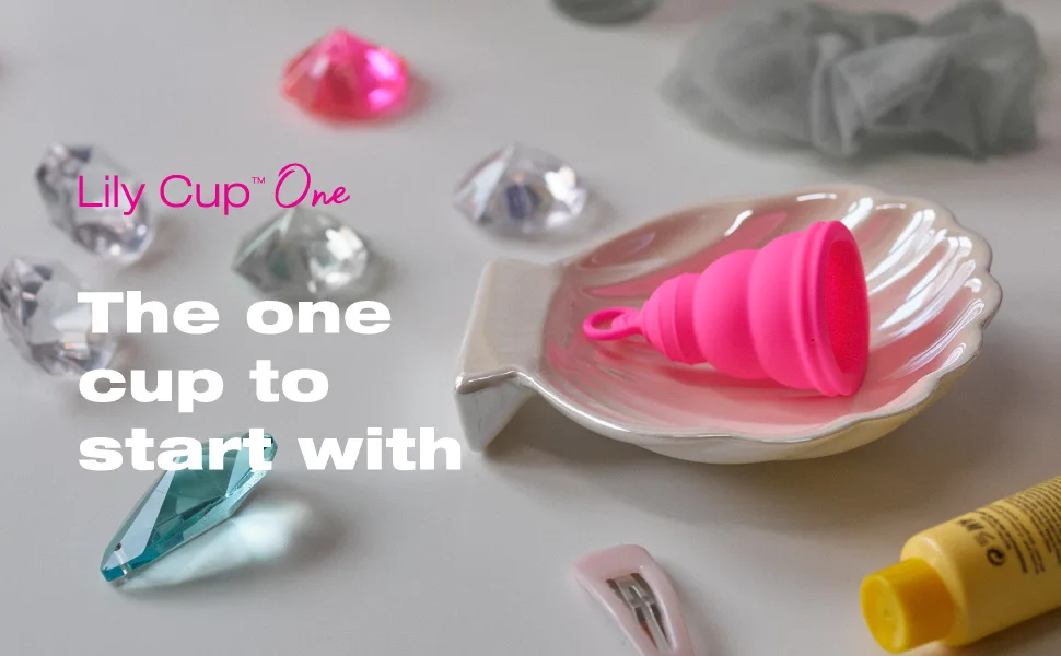 Intimina Lily Cup One  The Collapsible Menstrual Cup for Beginners, Teen Menstrual Cup, First Time User - menstrual cup for women