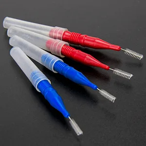 Interdental Slim Brush, Toothpick Tooth Flossing Head Oral Dental Hygiene Brush - 100 Count  - Tooth Flossing Head