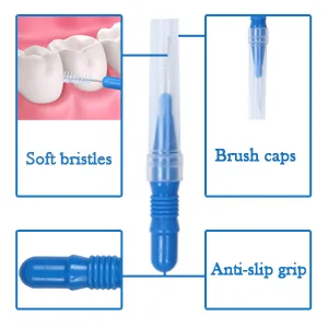 Interdental Brush,Toothpick Tooth Flossing Head Oral Dental Hygiene Brush, Tooth Cleaning Tool(50 Count) - product information 3