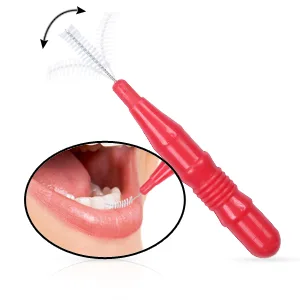 Interdental Brush,Toothpick Tooth Flossing Head Oral Dental Hygiene Brush, Tooth Cleaning Tool(50 Count) - product information 4