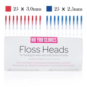 Interdental Brush,Toothpick Tooth Flossing Head Oral Dental Hygiene Brush, Tooth Cleaning Tool(50 Count) - product information 6