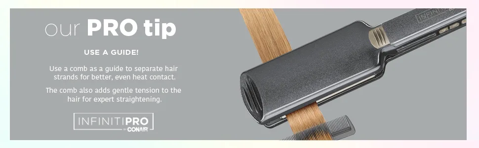 INFINITIPRO BY CONAIR Tourmaline Ceramic Flat Iron, 2-inch 2 Inch (Pack of 1) - straighter straighteners flat iron conair infiniti pro conair infinity pro iron hair straightener