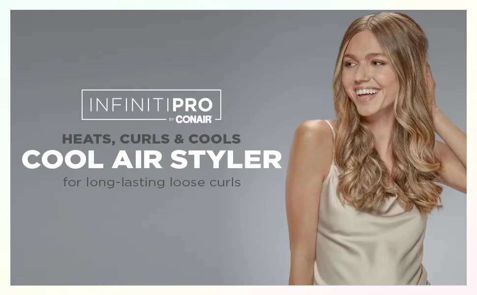 INFINITIPRO by CONAIR Cool Air Curler, Create Effortless Long Lasting Curls and Waves with Cool Air Technology - CONAIR COOL AIR CURLER CONAIR COOL AIR STYLER HEATS, CURLS, AND COOLS