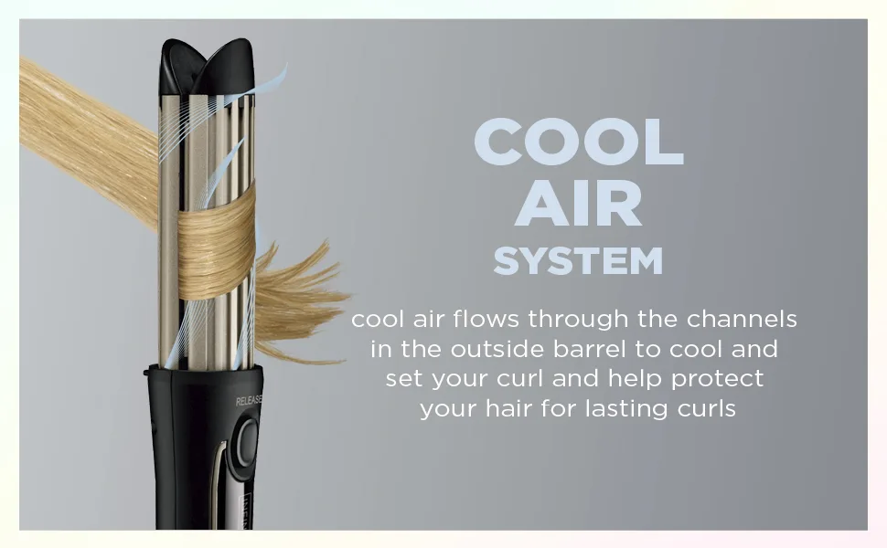 INFINITIPRO by CONAIR Cool Air Curler, Create Effortless Long Lasting Curls and Waves with Cool Air Technology - le duo lange 360 airflow styler lange le duo remington twist and curl CONAIR COOL AIR