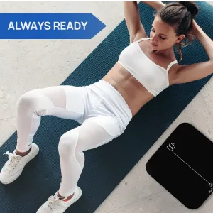 INEVIFIT Premium Bathroom Scale, Highly Accurate Digital Bathroom Body Scale, Precisely Measures Weight up to 400 lbs Black - body weight scale