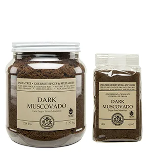 India Tree Dark Muscovado Sugar, 2.8 Pound - Unrefined Dark Brown Sugar, India Tree Dark Muscovado Sugar, Baking Sugar