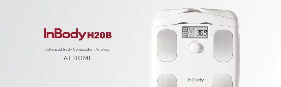 InBody H20B Smart Full Body Composition Analyzer Scale - Full Body Digital Scale, BMI Measurement Tool, Body Fat Analyzer, Muscle Mass Inbody Scale - Bluetooth Connected, Soft White - advanced body composition analysis home