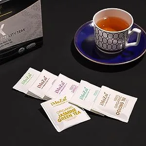 Imozai Organic Green Tea Bags 100 Count Individually Wrapped green tea 100 Count (Pack of 1) - 100 Count Individually Wrapped