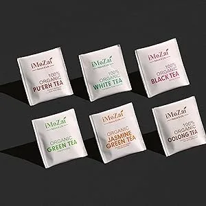 Imozai Organic Green Tea Bags 100 Count Individually Wrapped green tea 100 Count (Pack of 1) - 100 Count Individually Wrapped