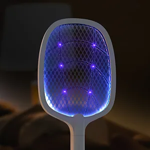 imirror Bug Zapper Racket, 2 in 1 Rechargeable Electric Fly Swatter Mosquito Swatter (2 Pack, 1200mAH) 2 Pack,1200mAH - bug zapper