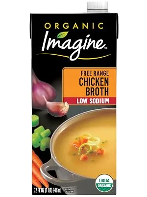 Imagine Organic Low Sodium Broth, Free-Range Chicken, 32 Oz - Imagine Organic Low Sodium Free Range Chicken Broth
