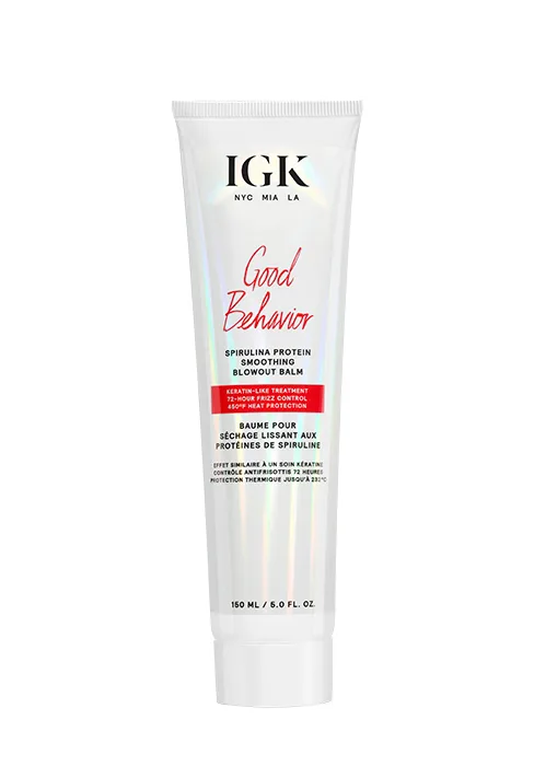 IGK GOOD BEHAVIOR Spirulina Protein Smoothing Spray 2.4 Ounce (Pack of 1) - blowout balm