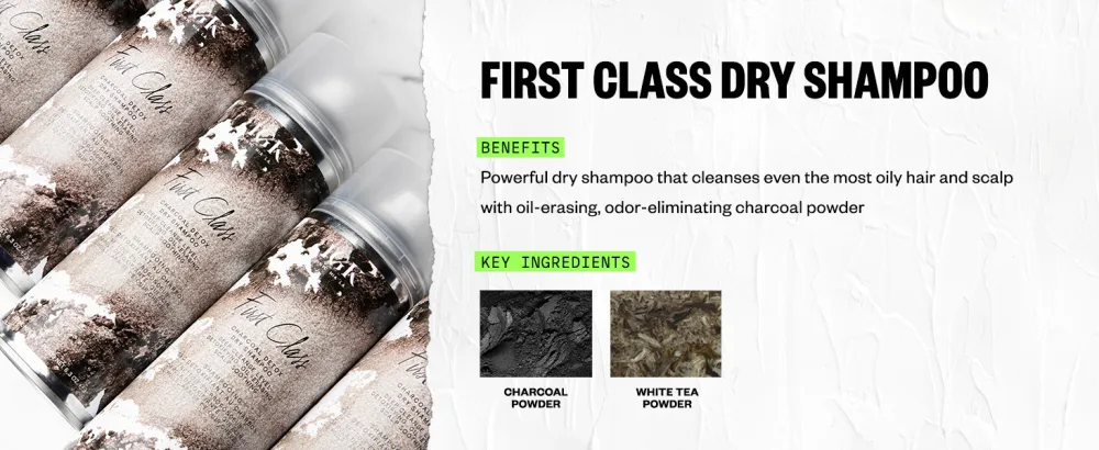 IGK FIRST CLASS Charcoal Detox Dry Shampoo 6.3 Ounce - first class dry shampoo