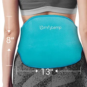 Ice Pack for Back Pain Relief, Comfytemp Reusable Gel Back Ice Pack with Strap, Flexible Cold Pack Compress for Waist and Lower Back, Hot and Cold Therapy Back Wrap for Lower Lumbar, Sciatic Nerve - ice pack