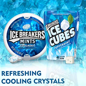 ICE BREAKERS ICE CUBES ARCTIC GRAPE Sugar Free Chewing Gum, Made with Xylitol, 8.11 oz Pouch (100 Pieces) 100 Count (Pack of 1) Arctic Grape - mints