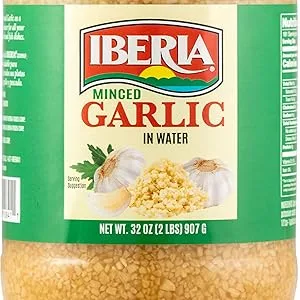 Iberia Minced Garlic In Water, 32 Ounce - minced garlic