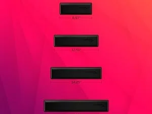 HyperX Wrist Rest - Cooling Gel - memory Foam - Anti-Slip - Ergonomic - Keyboard Accessory Full Size - Available options for mouse and keyboards