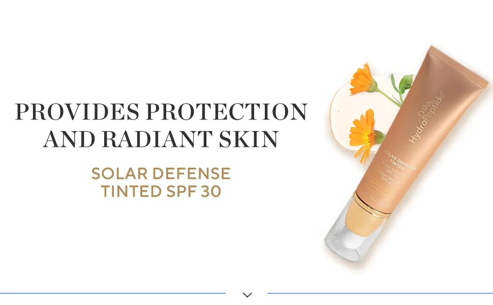 HydroPeptide Solar Defense Face Sunscreen, SPF 30 Broad Spectrum, Tinted, Moisturizing Antioxidant 1.7 Ounce Face Lotion, Tinted SPF 30 - hydropeptide solar defense spf
