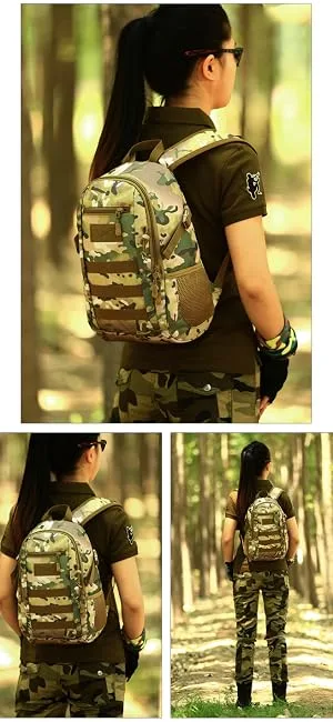 Huntvp 10L/20L Mini Daypack Military MOLLE Backpack Rucksack Gear Tactical Assault Pack Bag for Hunting Camping Trekking 10l-black - model