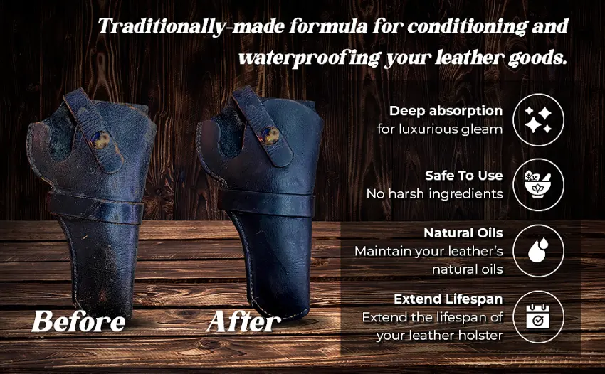 Hunter Company Leather Conditioner | Holster Butter | Leather Scented | Saddle Soap | Cream Cleaner for Boots, Shoes, Holsters | 2oz - leather conditioner for couch leather honey cleaner leather boot care apple leather conditioner