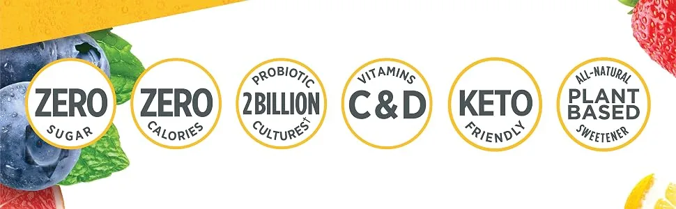 Humm Sparking Probiotic Seltzer Variety Pack - Peach, Raspberry Lime - Zero Sugar, Zero Calorie, Whole30 Approved - 2 Billion Probiotics - Vitamin C,D, and B12 - 12 fl oz (12 Pack) - zero sugar zero calories 2 billion probiotics vitamin c vitamin d keto friendly plant based
