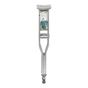 Hugo Mobility 721-790 Adjustable Aluminum Crutches for Walking, Youth Size, Silver - product information 1