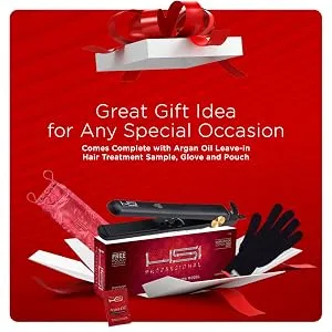 HSI Professional Glider | Ceramic Tourmaline Ionic Flat Iron Hair Straightener | Straightens - product information 4