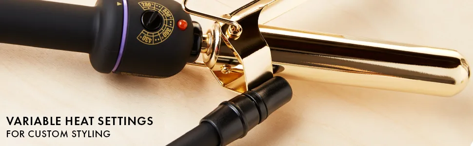 Hot Tools Pro Artist 24K Gold Marcel Iron | Long Lasting Curls, Waves (1 in) 1 Inch BARREL - marceliron; marcelirons; marcelcurlingiron; marcelcurlingirons; gold; hottools; longlastingcurls